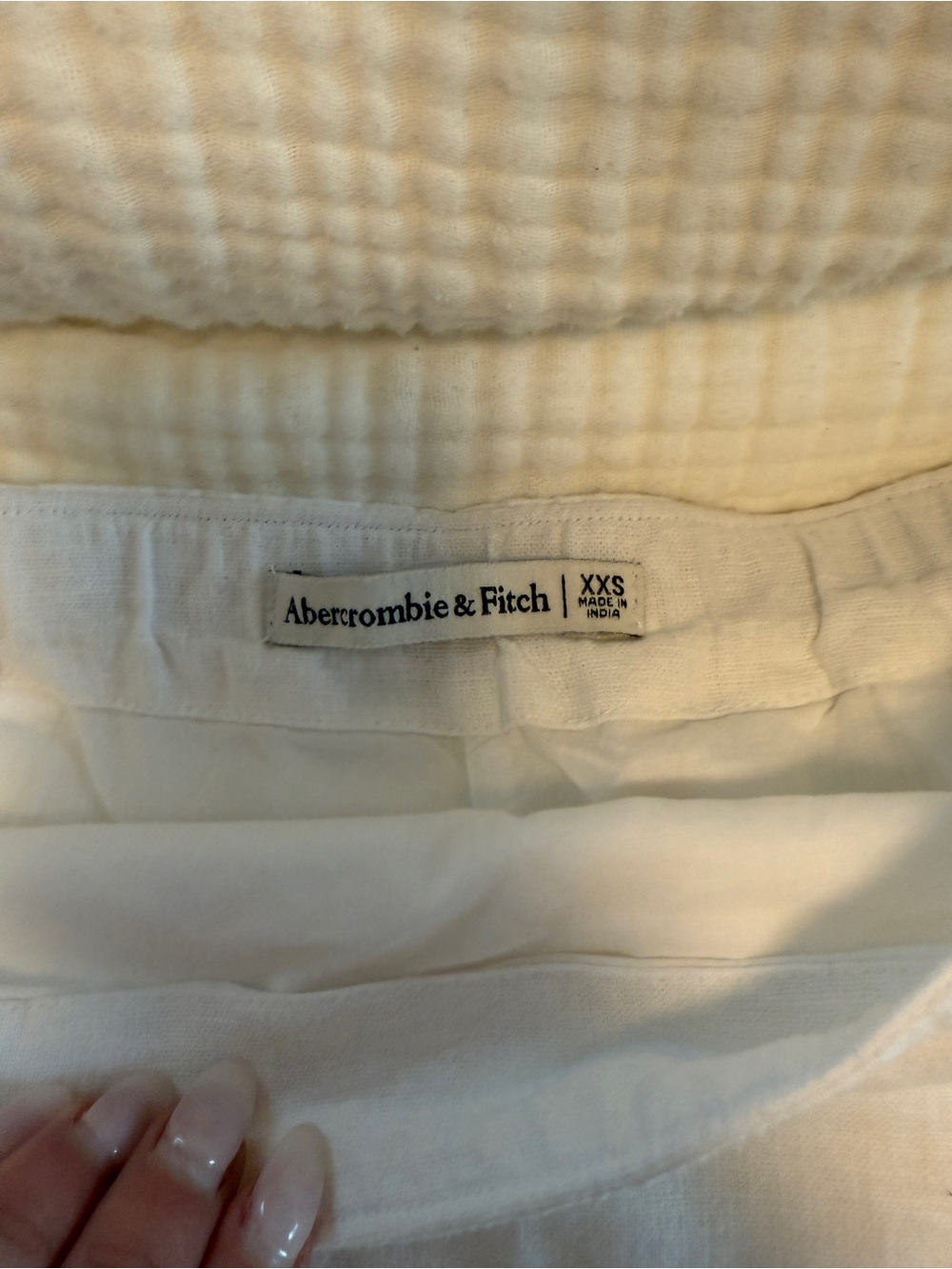 Abercrombie - Linen Blend Midi Skirt - XXS - Picture 2 of 5